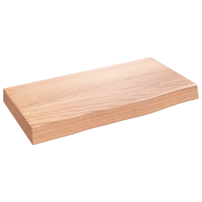 Clintonpark Oak Solid Wood Floating Shelf, 4 cm H x 40 cm W x 20 cm D