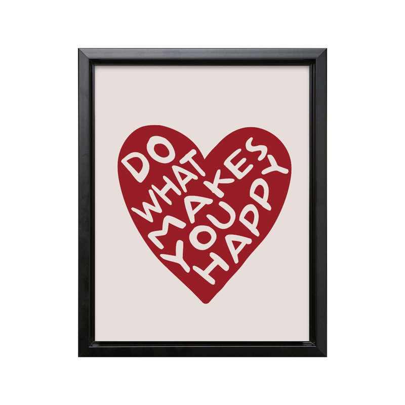 Do Do Makes You Happy No1, Cadre noir, Canevas, H 24 po x l 32 po