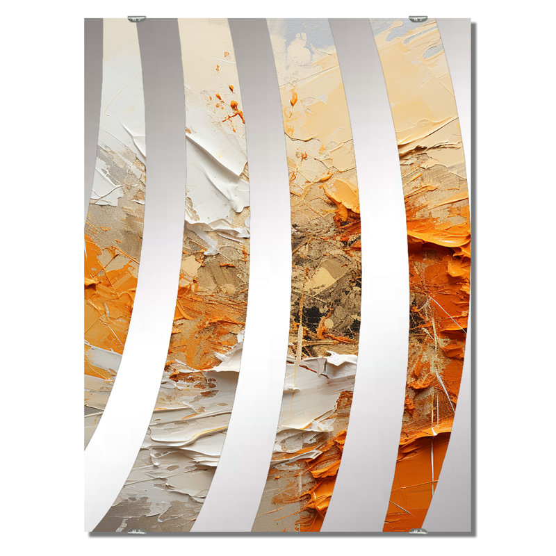 Hadad - Miroir mural peinture abstraite, 40 po x 30 po