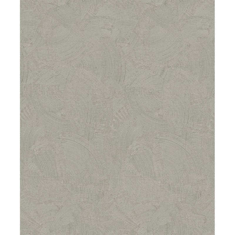 Zen Collection Abtract Non-Woven Metallic Wallpaper Roll, Silver