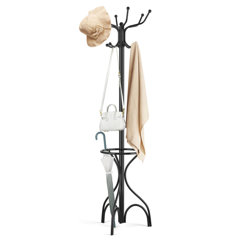 Hayman Steel Freestanding 12 - Hook Coat Rack