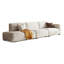 Canapé modulaire blanc en coton et lin-111933294