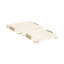 Ensemble de 2 plateaux décoratifs en bois naturel et en aluminium 16 po et 20 po Ocea Elegant, 20 po x 20 po