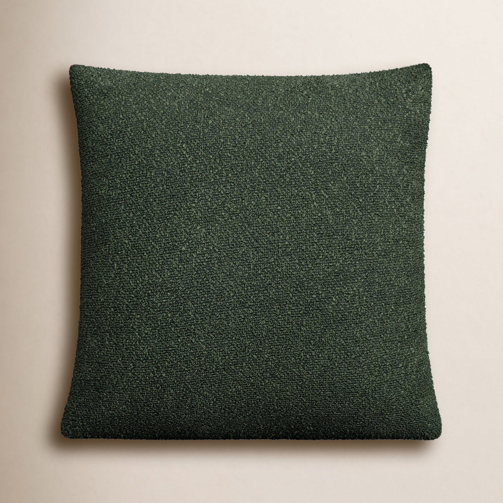 Amalfi Boucle Throw Pillow, Polyester/Polyfill, 22" x 22", Green