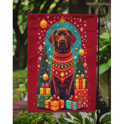 Double Sided 15.5'' H x 11.25'' W Polyester Christmas Garden Flag