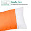 Paquet de 4 taies d'oreiller en microfibre brossée moelleuse - Enveloppes infroissables résistantes aux taches 20 x 30 po-116656838