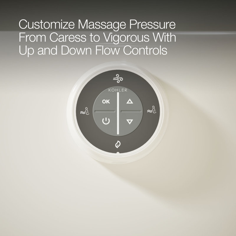 Tea-for-Two® Massage Whirlpool Bath, Biscuit