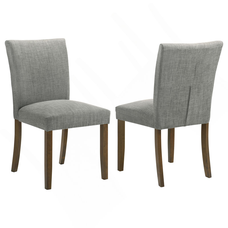 Chaise d'appoint de salle à manger rembourrée Conifer (ensemble de 2), Gris