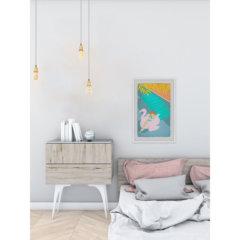 Summer Floater - Single Picture Frame Print, 30 cm H x 20 cm W x 4 cm D