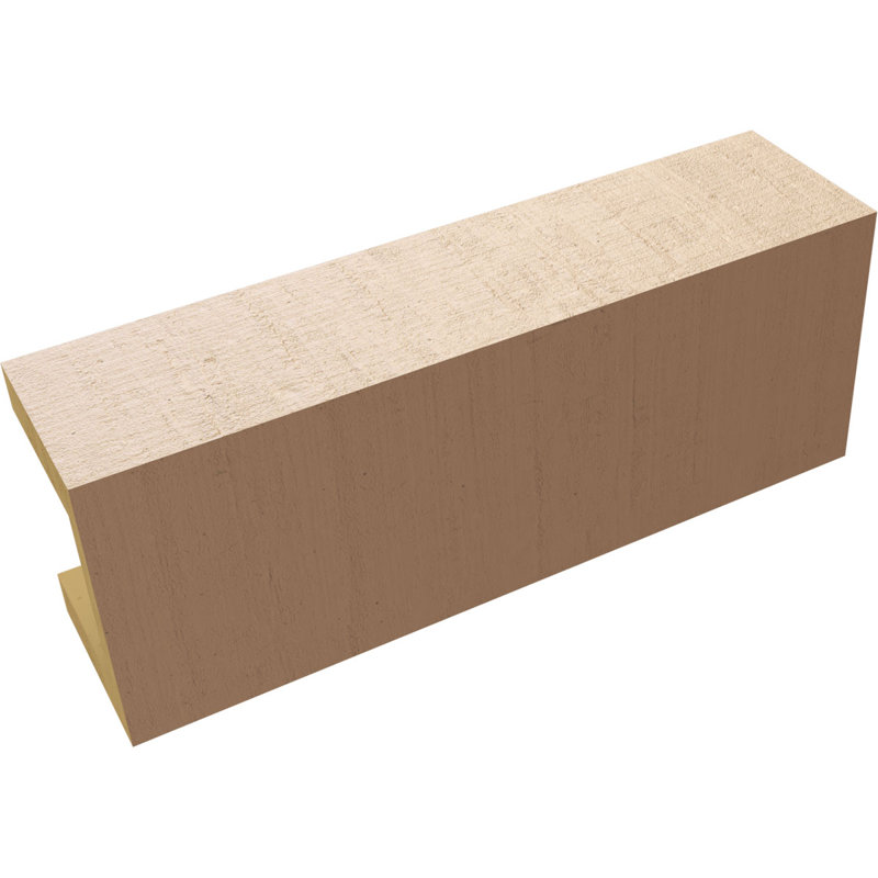 Block Block Woodgrain TimberThane Raider Tail, apprêté brun clair, H 4 po x l 16 po x P 6 po