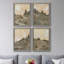 Hillside Walking Path I - Ensemble de 4 reproductions d'art sur toile encadrées-978974415-978974400