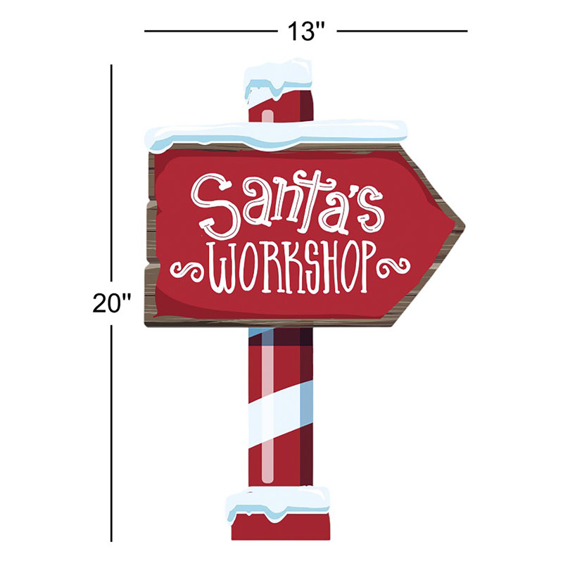 Ensemble de piquets de jardin 2 pièces Elf Santa