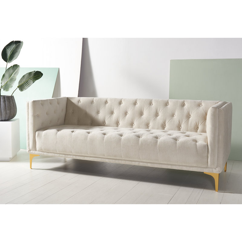 Florentino 80'' Upholstered Sofa, Cream
