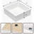 MONSFEST 15'' Ceramic Square Bathroom Sink