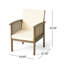 Ensemble de 4 chaises d'extérieur en bois d'acacia