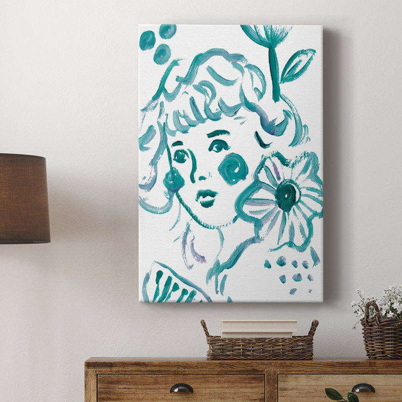 Fleur en herbe II - galerie sur mesure, H 18 po x l 12 po