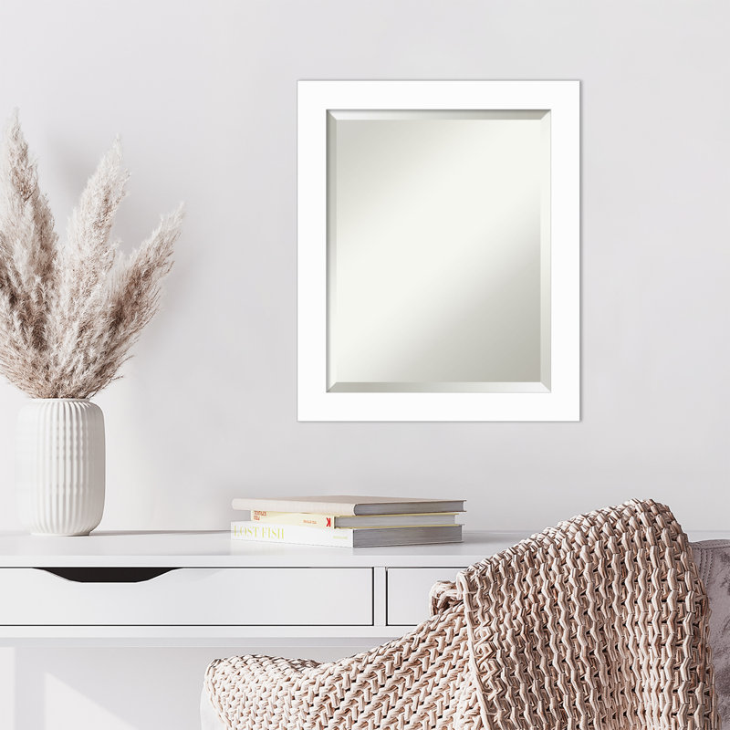 Miroir mural Basic Basic, 23,5 po x 19,5 po, Blanc