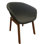 Chaise avec accoudoirs rembourrée Gilly