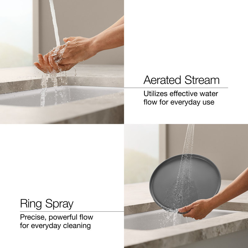 Jolt Single-Handle Pull-Out Kitchen Sink Faucet With Two-Function Sprayhead, Polished Chrome