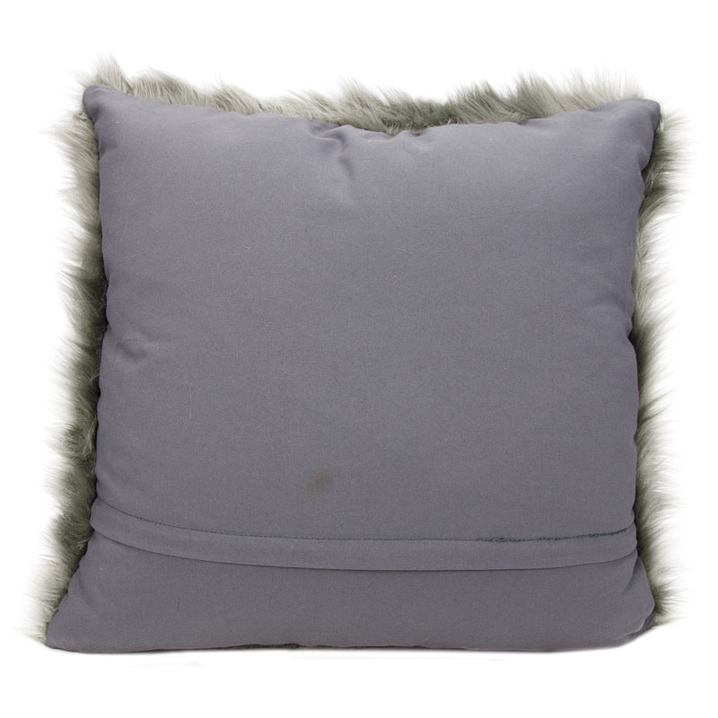 Throw Pillow, Silver Gray