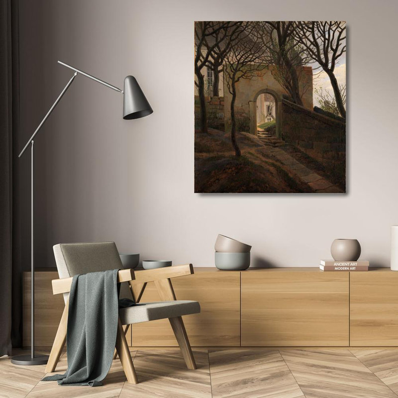 "Kirchhofpforte" par Caspar David Frederich, impression sur toile tendue avec châssis, H 24 po x l 17 po