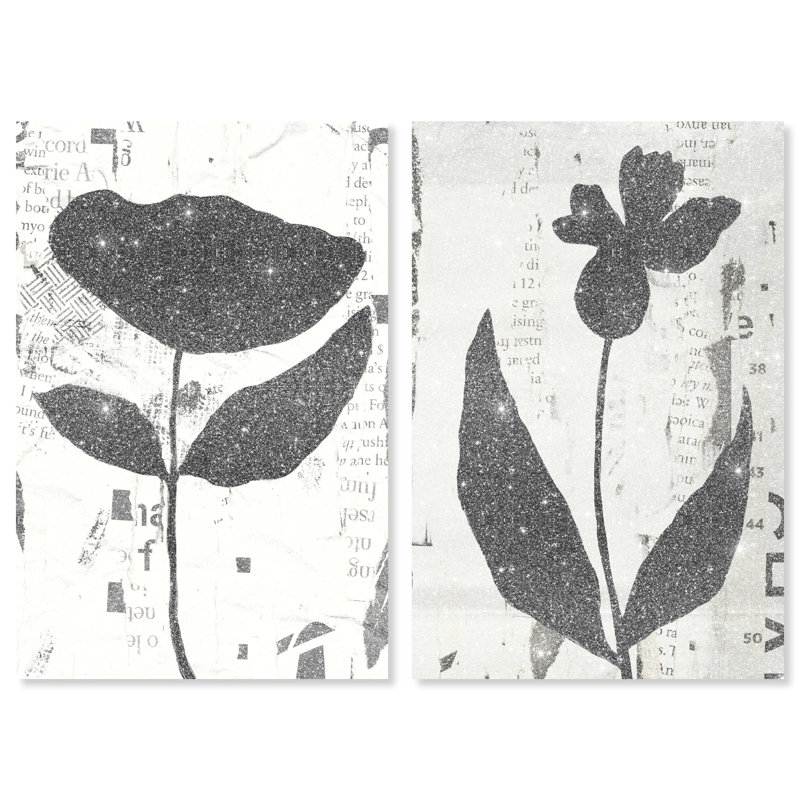 Single Flowers Set Set by Oliver Gal, 30"H x 20"W, Gallery Wrapped