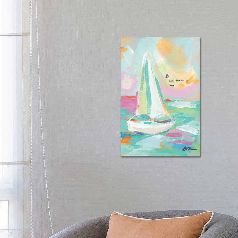 Sailboat I 1 Piece Wrapped Canvas Painting, 66.04 cm H x 45.72 cm W x 1.91 cm D
