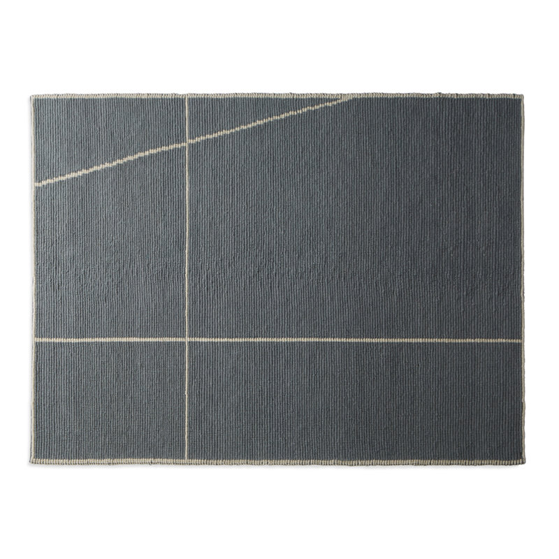 Collet Rug in Haze/Ivory, Rectangle 9' x 12', Gray/Ivory