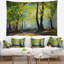 Tapisserie verte de forêt d'automne de paysage-28484173