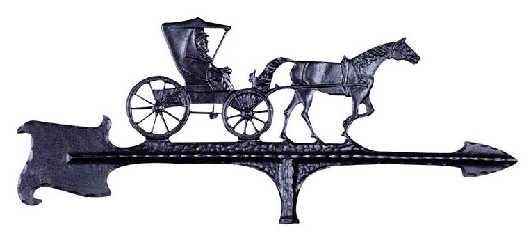 30" Country Doctor Weathervane in Black