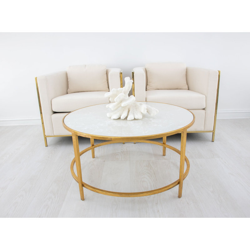 Augustine Coffee Table, Gold