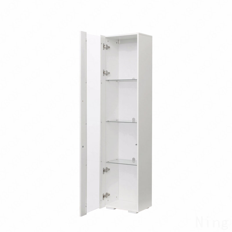 Armoire avec lampe à bande en aluminium sur le côté