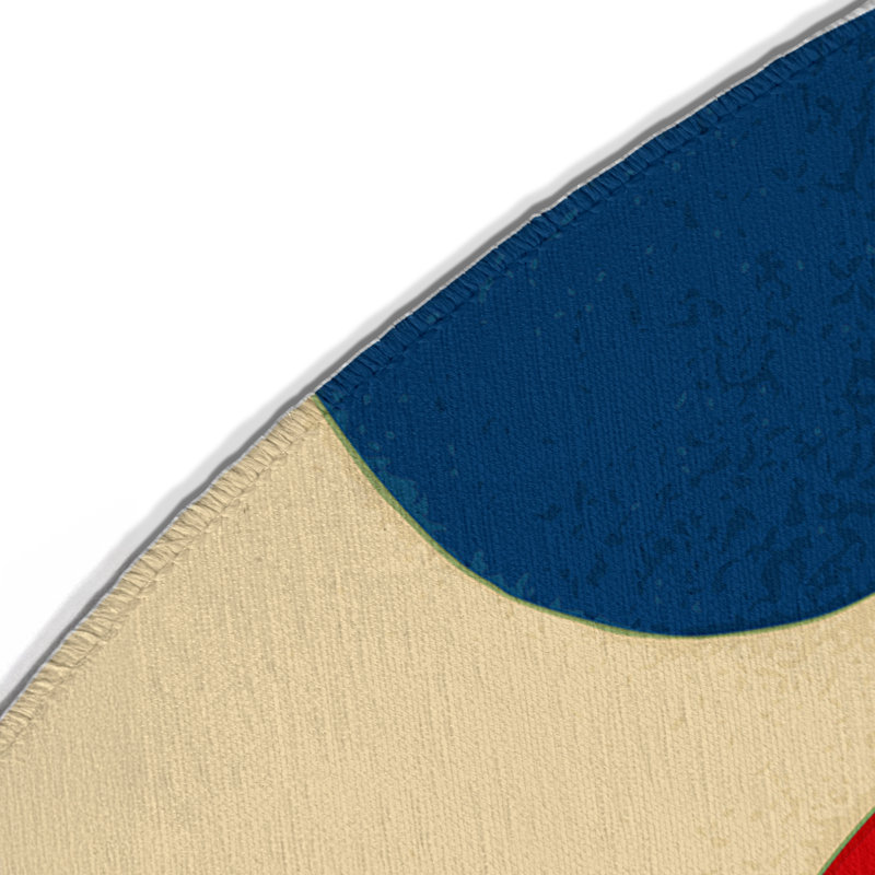 Tapis d'intérieur et d'extérieur Vivid Wiggle, Round 5'