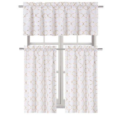 Chevonne Geometric Tailored Kitchen Curtain