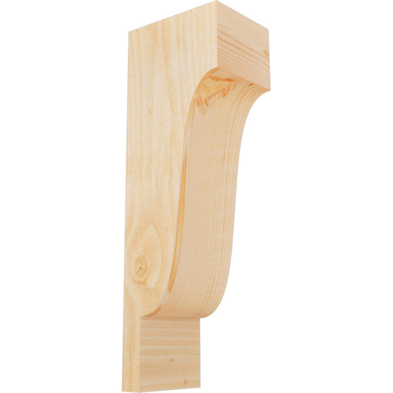 Newport Corbel, 24" H x 6" W x 8" D, Douglas Fir, Rough Sawn