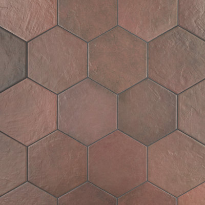 Carreau de porcelaine aspect pierre Hex 7 po x 8 po Heritage