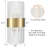 Lakiesha 2 - Light Gold Crystal Glass Sconce (Set of 2)