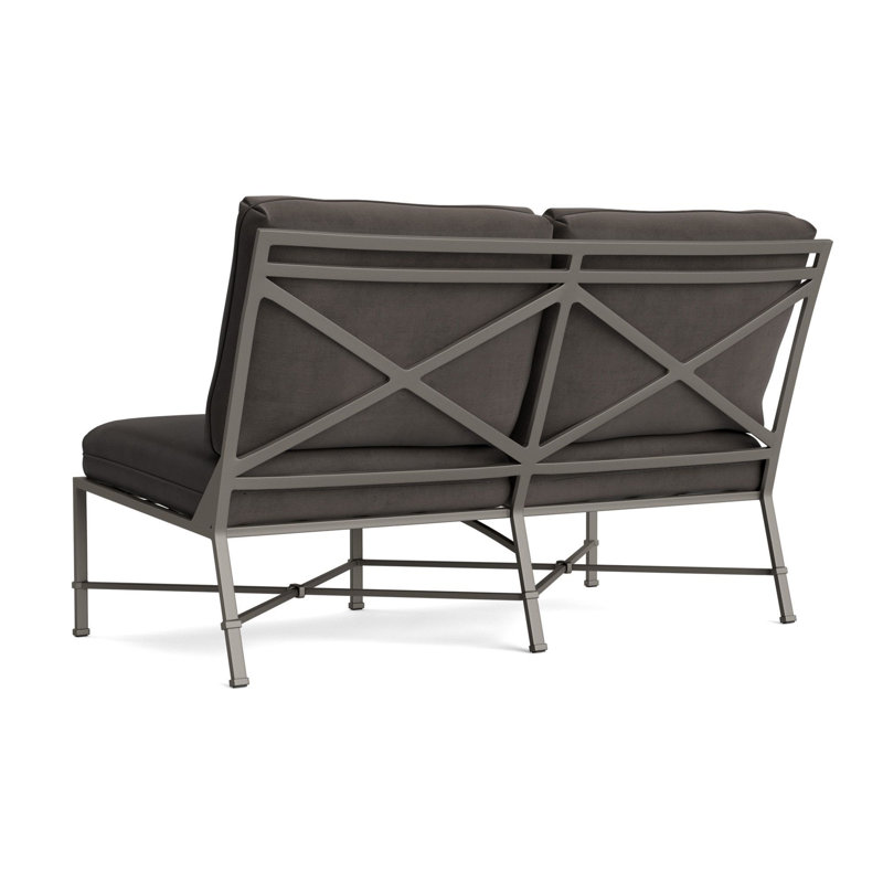 Venetian Outdoor 2 - Seat Loveseat, Fusion Charcoal, Mica
