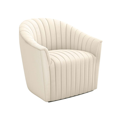 Channel Swivel Tufted Barrel Chair
