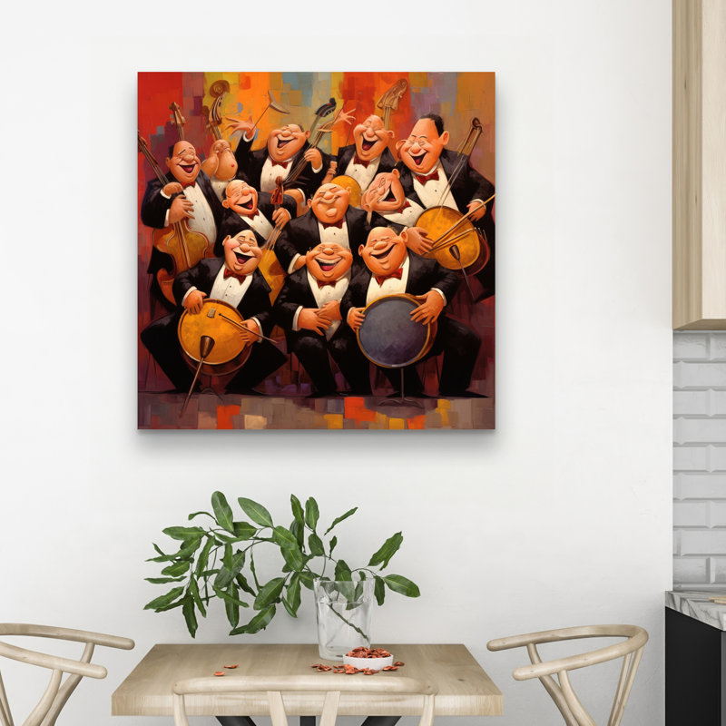 Musical joy - 32"x32" art on canvas