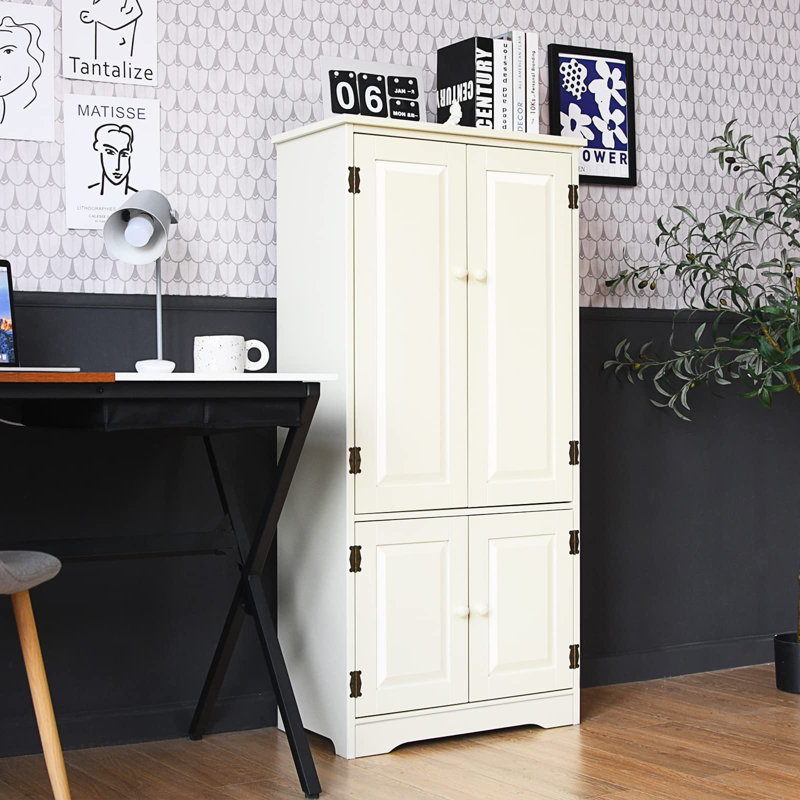Morrell Freestanding Linen Cabinet, Beige
