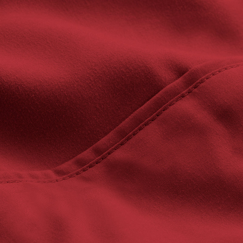 Ultra-Soft Microfiber Pillowcase, Red, 4 Standard Pillowcases
