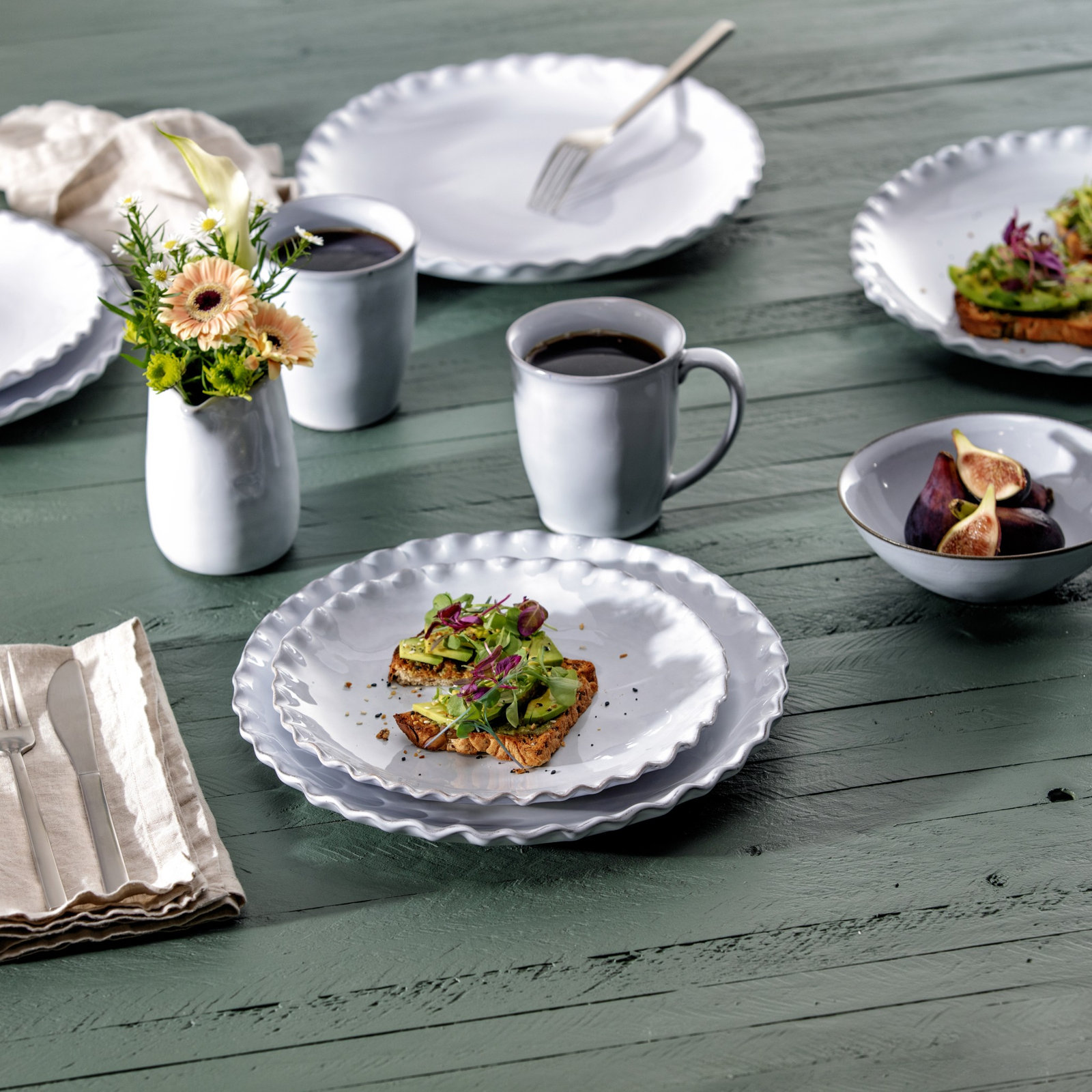 Complements Stoneware Dinnerware Set - Service for 4