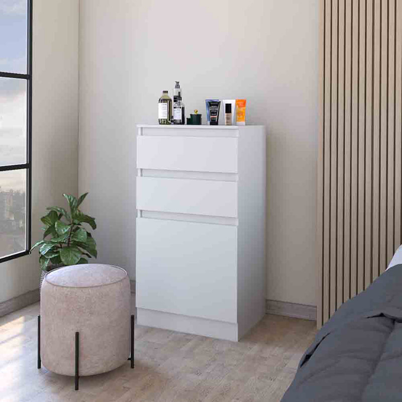 Commode Asturias, boîte à bijoux, finition blanche, Blanc