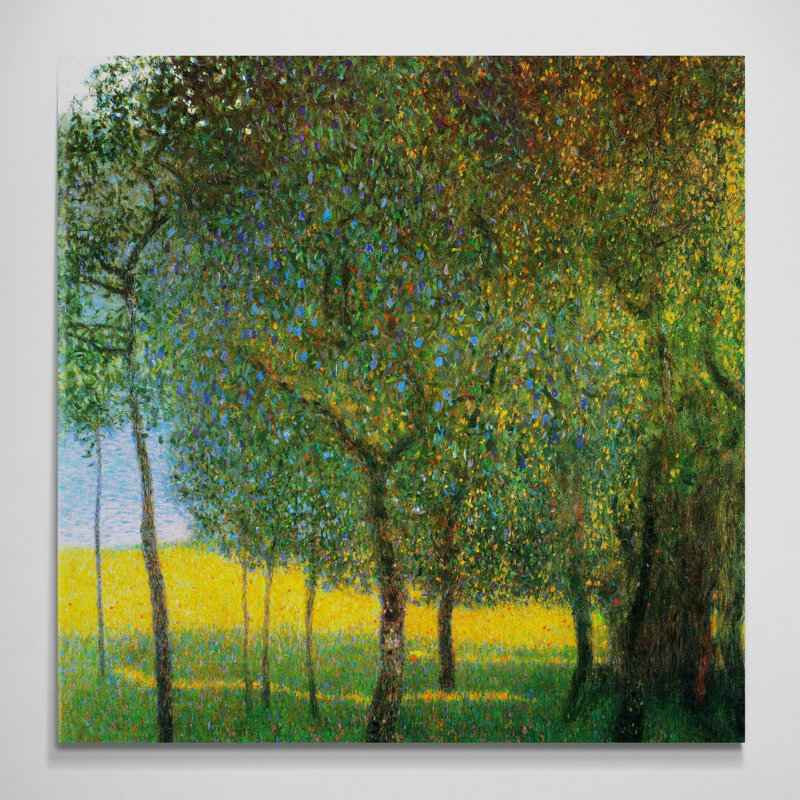 Fruit Trees by Gustav Klimt - Wrapped Canvas Art Prints, 41 cm H x 41 cm W