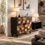 Buffet 30,31 "avec motif en nid d'abeille, armoire d'appoint moderne-344261084
