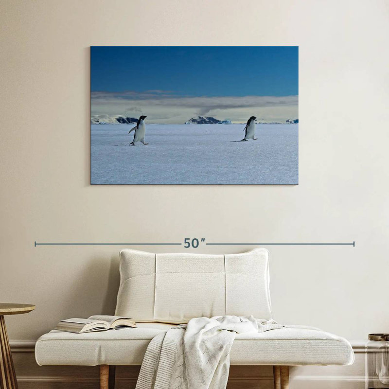 Crowle Marching Penguins, 26" H x 39" W