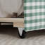 Lit de jour en vichy douillet avec couchette, canapé-lit simple, aucun sommier nécessaire, port USB, forme de vague adorable, tissu en lin-1904199093