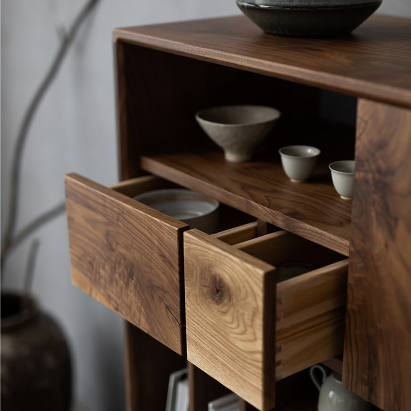 Modern style solid wood bookcase
