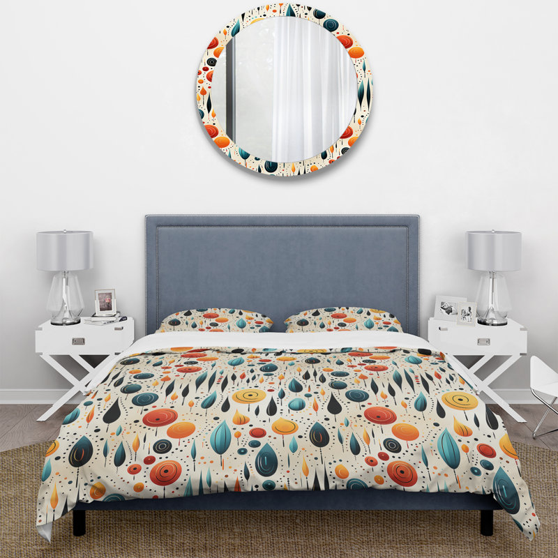 Ensemble de housse de couette Tribal Fusion, Housse de couette pour grand lit et 2 taies décor